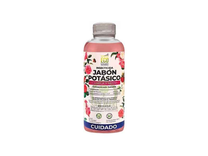 Eco Mambo Jabon Potasico + Neem y canela 500 CC.